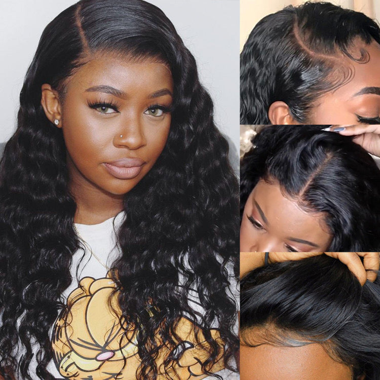 Loose Deep Transparent Lace Wig