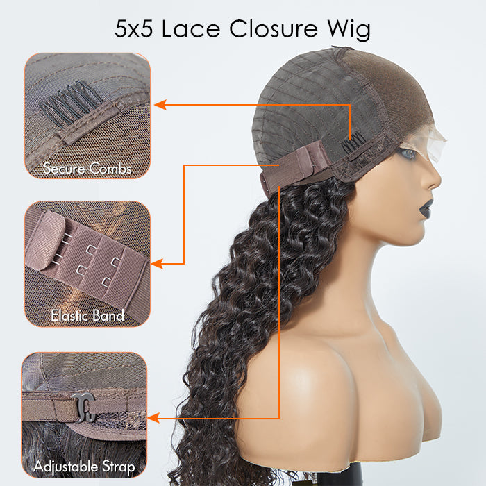 Mhygan Deep Wave - Glueless Wig