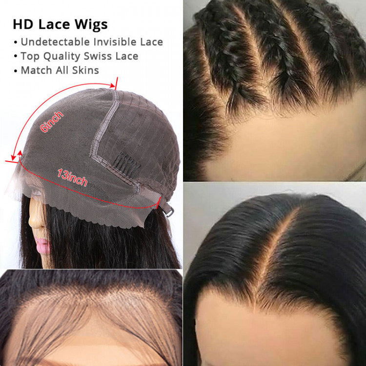 Bone Straight HD Wig